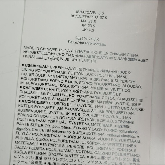 The Drop Pattie High Block Heeled Mule Sandal Hot Pink Metallic Size 6.5 Retro - Picture 5 of 8